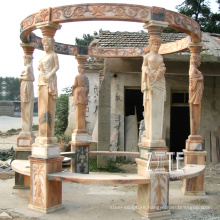 Outdoor Garden Ornament decoration lady stone marble gazebo